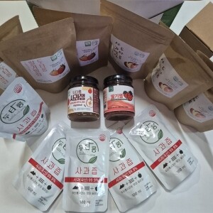 두타롱 달달꾸러미(사과잼, 딸기잼, 사과말림, 딸기말림, 사과즙) [사과랑 딸기랑(국산100%), 삼척시농산물가공센터 가공, 해썹]